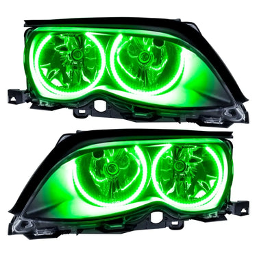 ORACLE Lighting 2002-2005 BMW 3 Series Pre-Assembled Halo Headlights - Black Housing