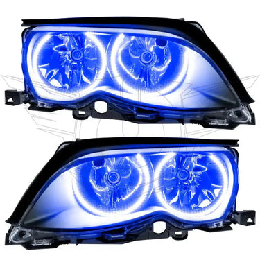 ORACLE Lighting 2002-2005 BMW 3 Series Pre-Assembled Halo Headlights - Black Housing