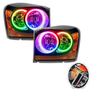 ORACLE Lighting 2004-2006 Dodge Durango Pre-Assembled Halo Headlights - Black Housing