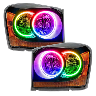 ORACLE Lighting 2004-2006 Dodge Durango Pre-Assembled Halo Headlights - Black Housing