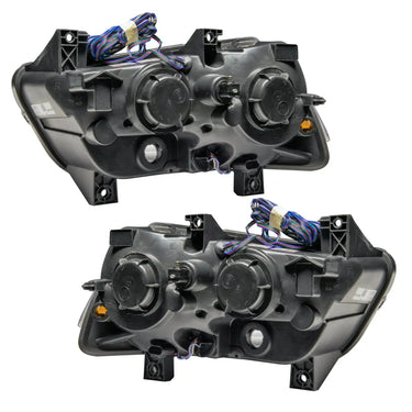 ORACLE Lighting 2011-2014 Dodge Charger Pre-Assembled Halo Headlights - Non HID - Black Housing