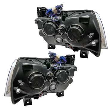 ORACLE Lighting 2011-2014 Dodge Charger Pre-Assembled Halo Headlights - Non HID - Black Housing