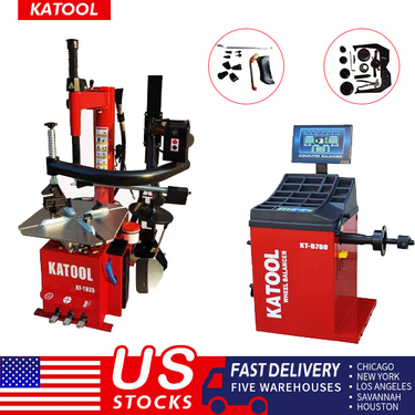 KATOOL KT-T835 Tire Changer & KT-B760 Wheel Balancer Combo — KATOOL KT-T835 Tire Changer & KT-B760 Wheel Balancer Combo and Motorcycle Adapter Kit (KT-MC1 + KT-MC2 Combo)