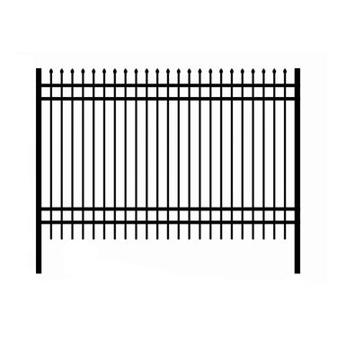 10x7 ft Steel Fence with 4 Rails, 30 Panels