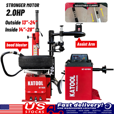 KATOOL KT-T835 Tire Changer & KT-B700 Wheel Balancer Combo — KATOOL KT-T835 Tire Changer & KT-B700 Wheel Balancer Combo only