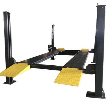 Katool KT-4H850 8,500 lb Heavy-Duty 4-Post Car Lift with Caster Kit — KT-4H850 4 Post Car Lift and KT-RJ50 5000lbs Rolling Jack