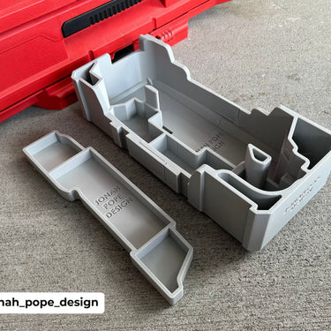 Slimline Packout Drawer Insert for M12 Right Angle Drill and Impact Driver - Jonah Pope Design (JPD-RADI)