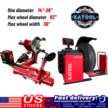 Katool KT-T160 & KT-B795 Heavy Duty Truck Tire Changer and Balancer Combo