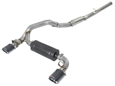 aFe Power aFe Power Ford Focus RS 16-18 L4-2.3L t Takeda 3 IN 304 Stainless Steel Cat-Back Exhaust System w Carbon Fiber Tip 49-33103-C | 49-33103-C
