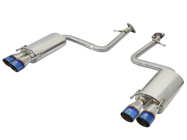 aFe Power aFe Power Lexus RC200t 16-17 RC300 18-23 L4-2.0L tRC350 15-23 V6-3.5L Takeda 2 IN 304 Stainless Steel Axle-Back Exhaust System w Blue Flame Tip 49-36037-L | 49-36037-L
