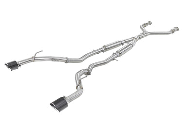 aFe Power aFe Power Infiniti Q50 16-24 V6-3.0L tt Takeda 2-12 IN 304 Stainless Steel Cat-Back Exhaust System w Carbon Fiber Tips 49-36132NM-C | 49-36132NM-C