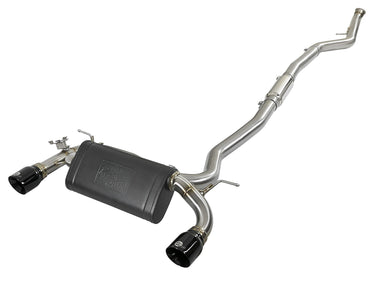 aFe Power aFe Power BMW 335i F30 12-15 435i F32F33 14-16 L6-3.0L t N55 MACH Force-Xp 304 Stainless Steel Cat-Back Exhaust System wBlack Tips 49-36340-B | 49-36340-B