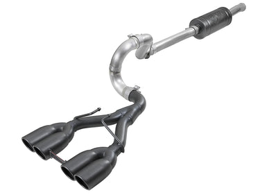 aFe Power aFe Power Jeep Wrangler JL 18-26 V6-3.6L Rebel Series 2-12 IN 304 Stainless Steel Cat-Back Exhaust System w Black Tip 49-38073-B | 49-38073-B
