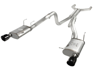 aFe Power aFe Power Ford Mustang GT 11-14 V8-5.0L MACH Force-Xp 3 IN 409 Stainless Steel Cat-Back Exhaust System wBlack Tip 49-43049-B | 49-43049-B