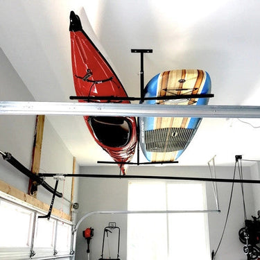 Hi-Port 2 | Estante de almacenamiento de techo ajustable | Doble | Capacidad para 150 lb