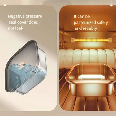 Portable Wireless Water-Free Heating Lunch Box Small Capacity for Baby Camping Trips LCD Display Rechargeable Electric Lunch Box