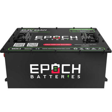 Epoch Batteries 48V 65Ah - LiMax Series - Lithium (LiFePO4) Golf Cart Battery - Complete Kit