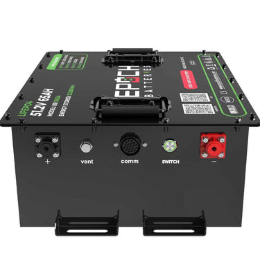 Epoch Batteries 48V 65Ah - LiMax Series - Lithium (LiFePO4) Golf Cart Battery - Complete Kit