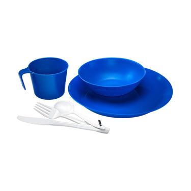 Caddis Sports 1 Person Table Set with compact table and matching chair, ideal for outdoor camping or picnics.