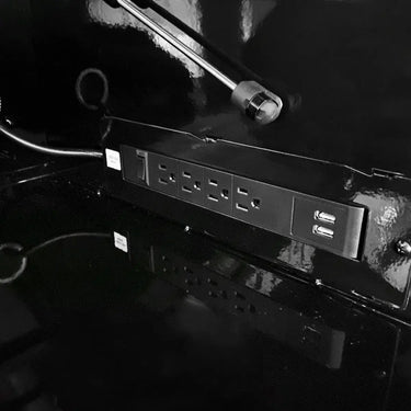 Serie Tech | Caja de herramientas inferior con ruedas de 11 cajones de 41" | Caja de herramientas superior con 8 cajones de 41" | Negro brillante