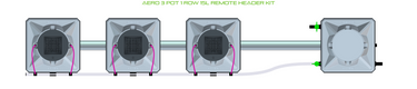 ALIEN AERO 3 Pot 1 Row Kit