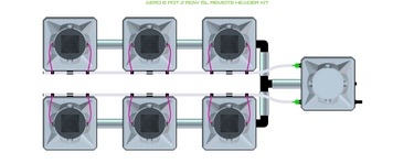 ALIEN AERO 6 Pot 2 Row Kit