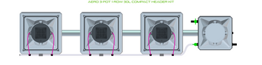 ALIEN AERO 3 Pot 1 Row Kit