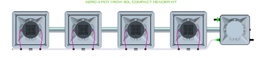 ALIEN AERO 4 Pot 1 Row Kit