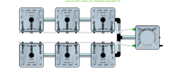 ALIEN RAIN 6 Pot 2 Row Kit