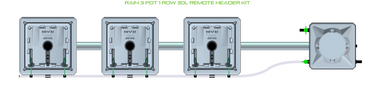 ALIEN RAIN 3 Pot 1 Row Kit