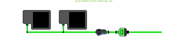 ALIEN EasyFeed 2 Pot 1 Row Kit