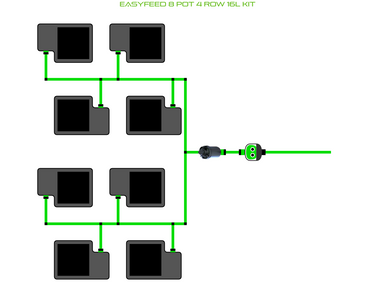 ALIEN EasyFeed 8 Pot 4 Row Kit