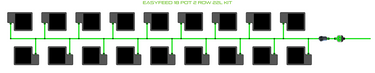ALIEN EasyFeed 18 Pot 2 Row Kit