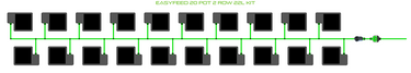 ALIEN EasyFeed 20 Pot 2 Row Kit