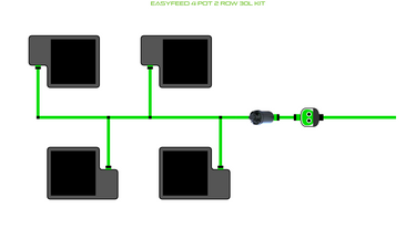 ALIEN EasyFeed 4 Pot 2 Row Kit
