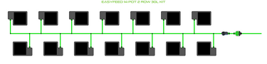 ALIEN EasyFeed 14 Pot 2 Row Kit