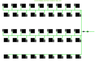 ALIEN EasyFeed 45 Pot 5 Row Kit