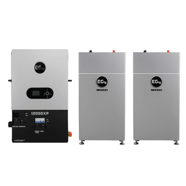 EG4 12K XP Inverter & 314Ah Wallmount Indoor Battery Bundle | 48V Off-Grid Power | Smart BMS + Self-Heating | 10-Year Warranty