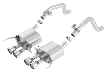 Borla Exhaust Borla CORV C7 14-19 6.2L V8 ATMT RWD 2DR WAFM WO NPP S-TYPE 2.75 QD RD RL AC CR TIP 4.25 RD X 6.13 11877 | 11877