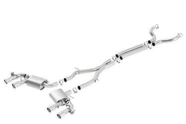 Borla Exhaust Borla CAMARO ZL1 17-24 6.2L V8 ATMT RWD 2DR 3 S-TYPE D RD RL AC SR TIP: 4 RD X 6.25 W DUAL MODE VALVES 140726 | 140726