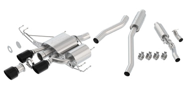 Borla Exhaust Borla CIVIC TYPE R 17-21 2.0L 4 CYL MT FWD 4DR HATCHBACK 2.75 ATAK 3 RD RL AC CB CR TIP 4 RD X 6.38 4.5 RD X 4.46 140738CB | 140738CB