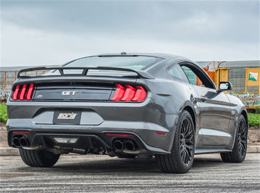 Borla Exhaust Borla MUSTANG GT 18-23 5.0L V8 ATMT RWD 2DR 3 ATAK WVALVES D RD RL AC BC SR TIP: 4 RD X 9.5 BLACK CHROME 140743BC | 140743BC