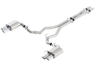Borla Exhaust Borla MUSTANG GT 18-23 5.0L V8 ATMT RWD 2DR 3.00 ATAK WO VALVES D RD RL AC SR TIP: 4.00 RD X 8.00  4.00 RD X 9.00 140746 | 140746