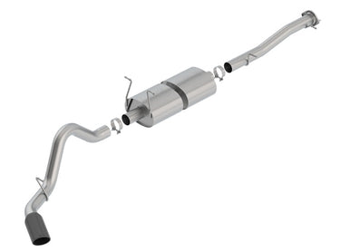 Borla Exhaust Borla SILV SIERRA 2500 3500 15-19 6.0L V8 ATMT 2 4WD 4DR CC STD 153.7 WB 3.50 S-TYPE S RD RL AC S TIP: 5.0 RD X 13.50 BLACK CHROME 140762BC | 140762BC