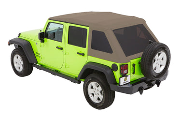 Bestop Bestop Trektop NX Glide Soft Top with TFTted Side AND Rear WFTdows - Pebble Twill | 54923-74