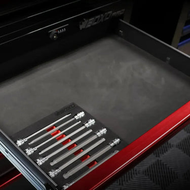 BoxoUSA 9-Piece 3/8" Drive Long Ball Point Hex Bit Socket Set | 1/6 Drawer EVA Foam BX656-R2