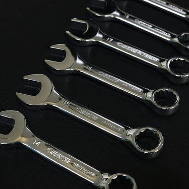BoxoUSA 12-Piece Metric Stubby Combination Spanner Set | 2/9 Drawer EVA Foam BX871-R2