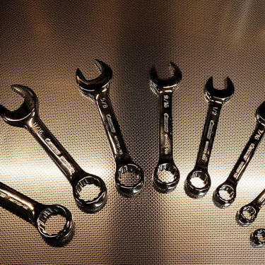 BoxoUSA 8-Piece SAE Stubby Combination Spanner Set | 1/6 Drawer EVA Foam BX872-R2