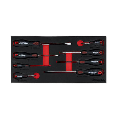 BoxoUSA 117-Piece SAE Tool Set for 3-Drawer Hand Carry Box BXE002-R2