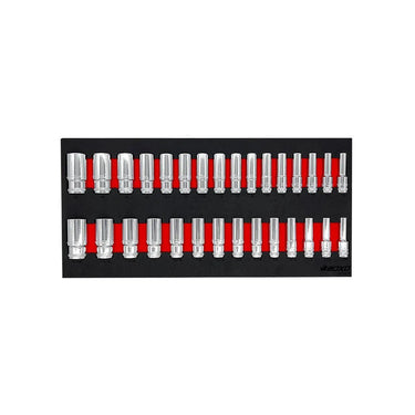 BoxoUSA 68-Piece 1/2" Drive Metric and SAE Combo Master Socket Set for 5-Drawer Hand Carry Box BXE059-R2